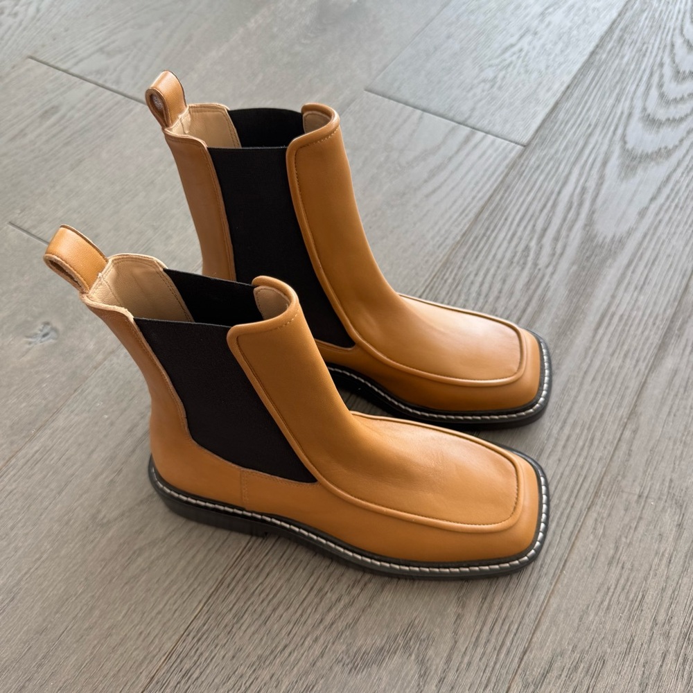 Wandler Lucy Tan Leather Boots